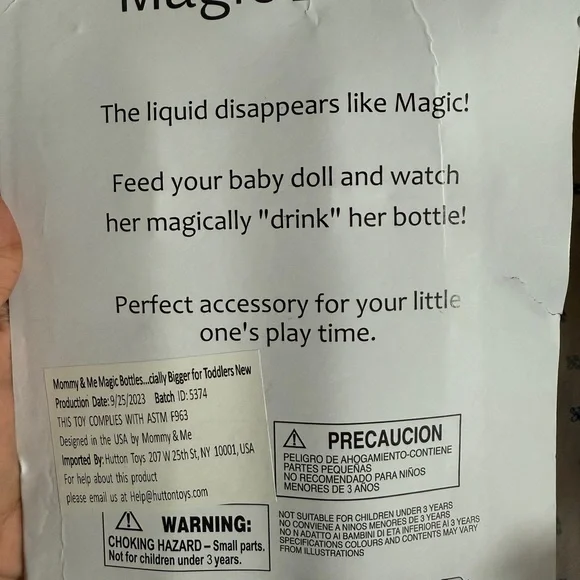 Magic bottles- 2 pc Doll Accessories Disappearing milk and juice Bottles - Picture 4 of 4